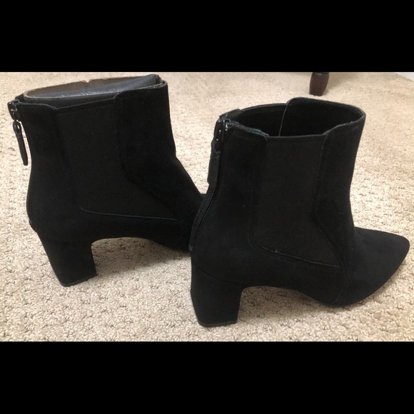 Chic ladies black suede Etta ankle bootie by Cole Haan - Picture 6 of 6